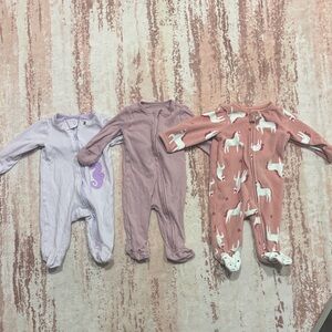 Carter's Pink and Purple Footies Set